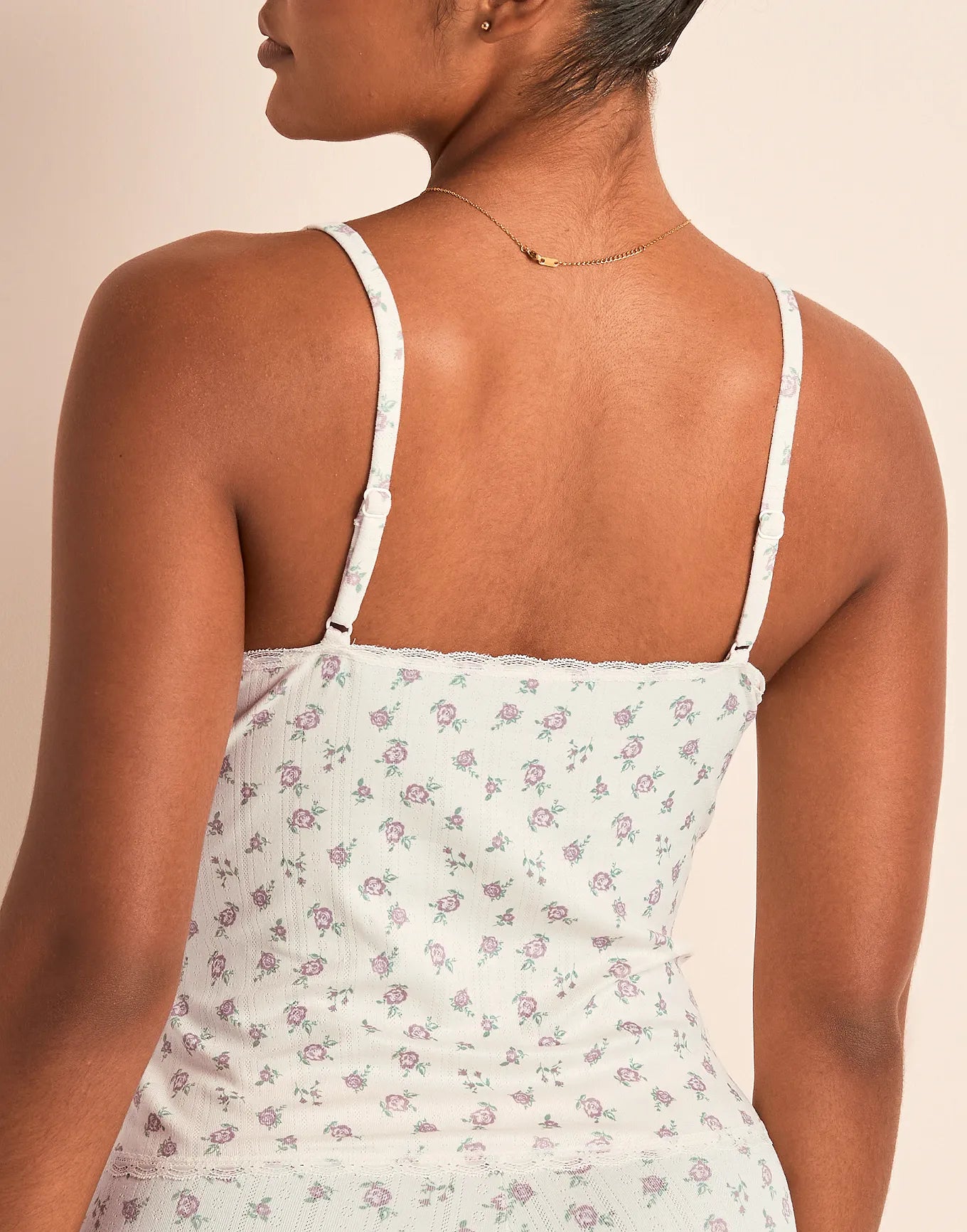 Pointelle Cami Print