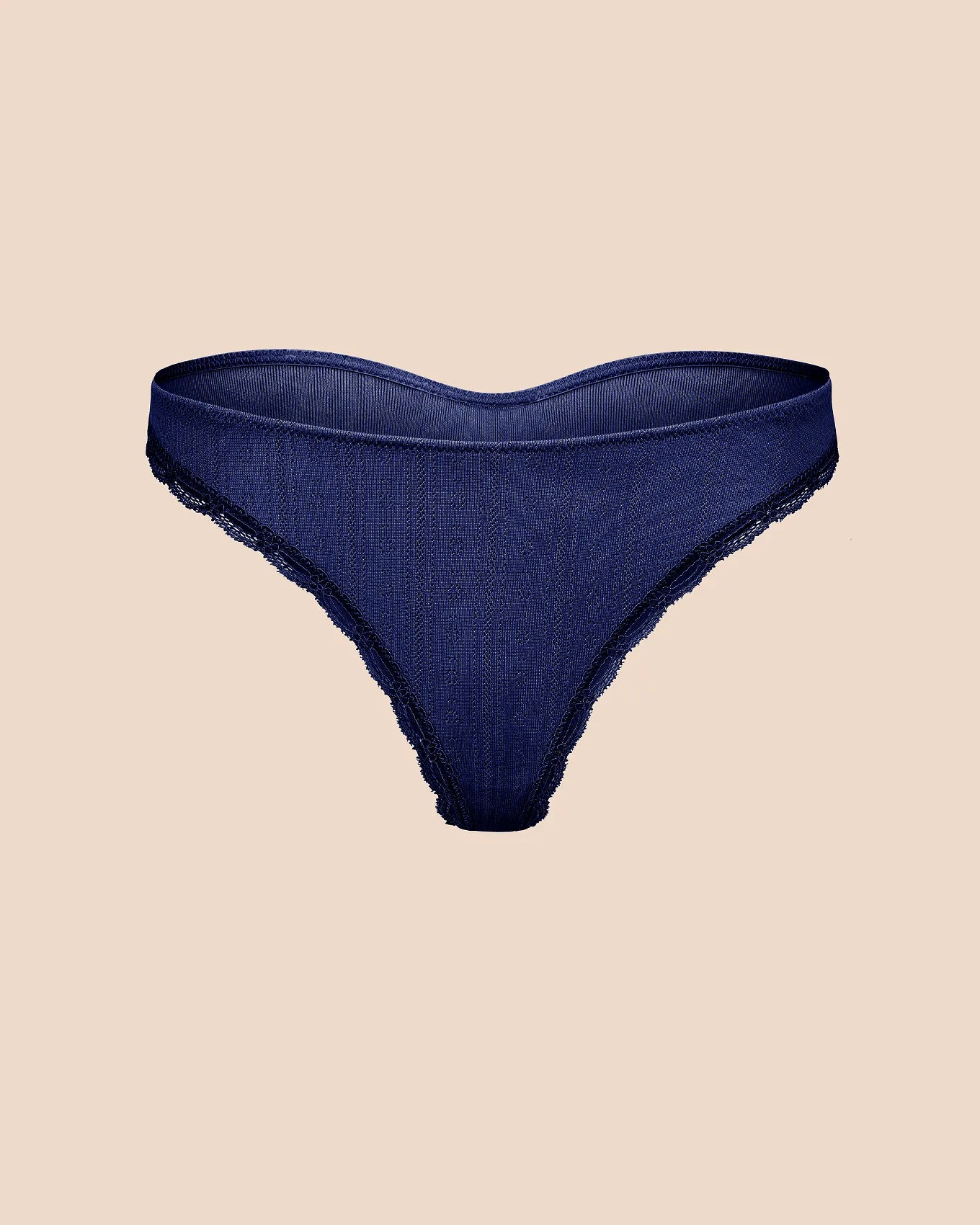 Pointelle Blue