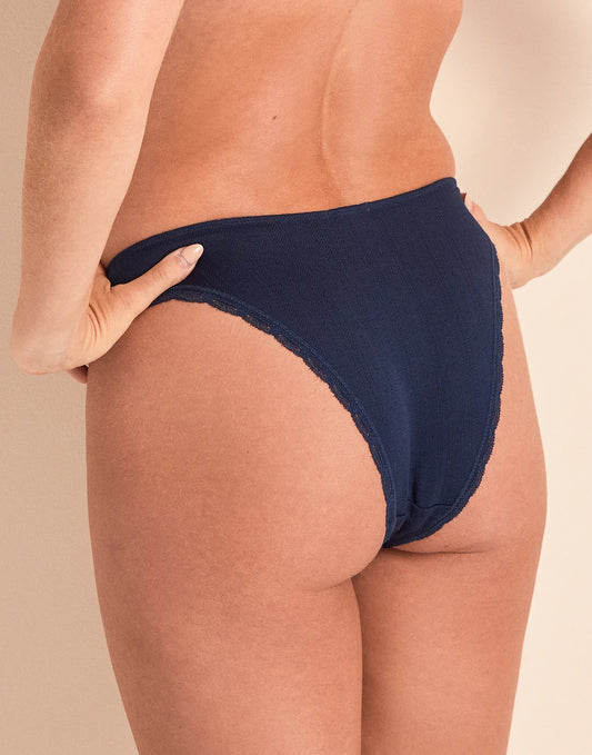 Pointelle Blue