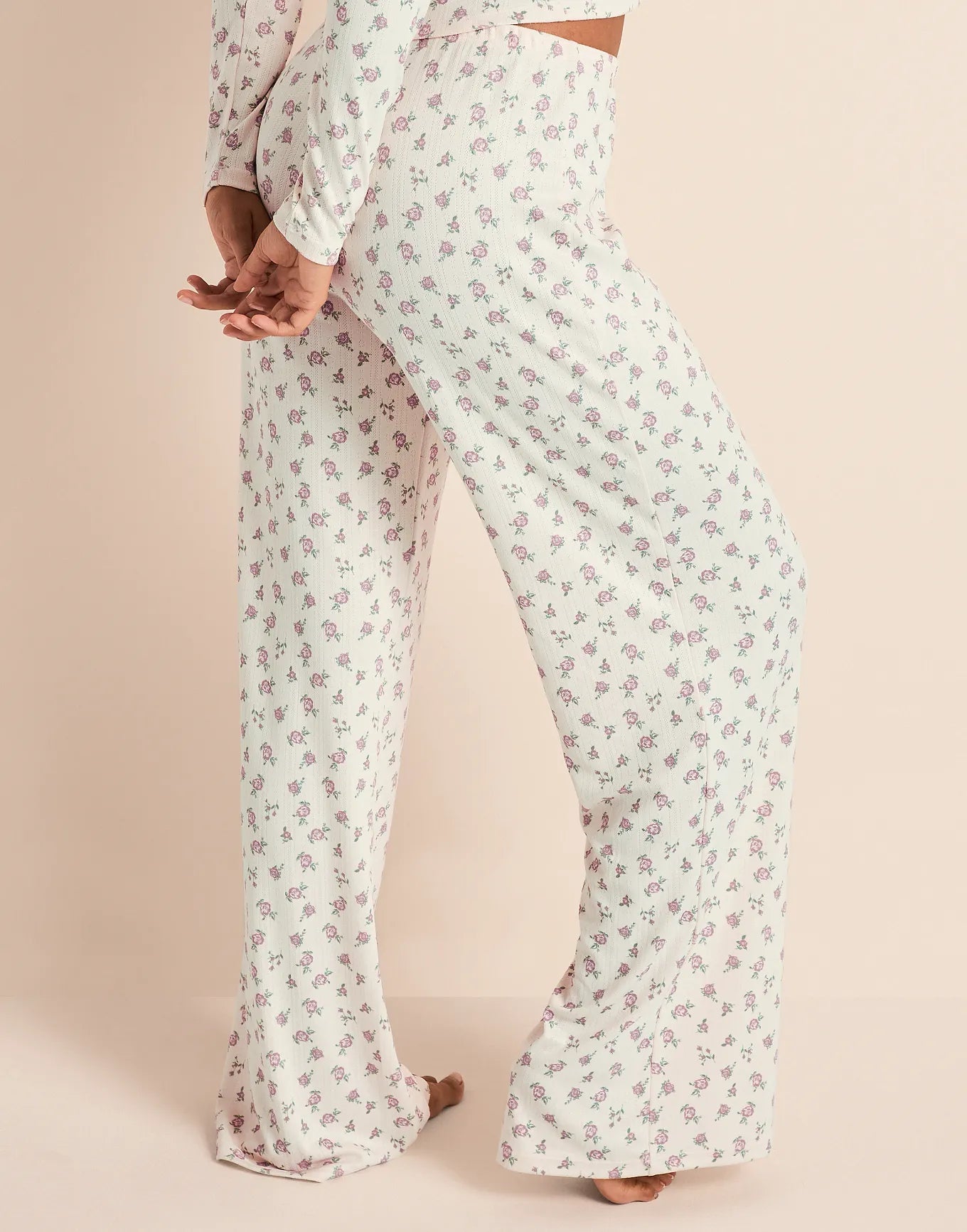 Pointelle Pant Print