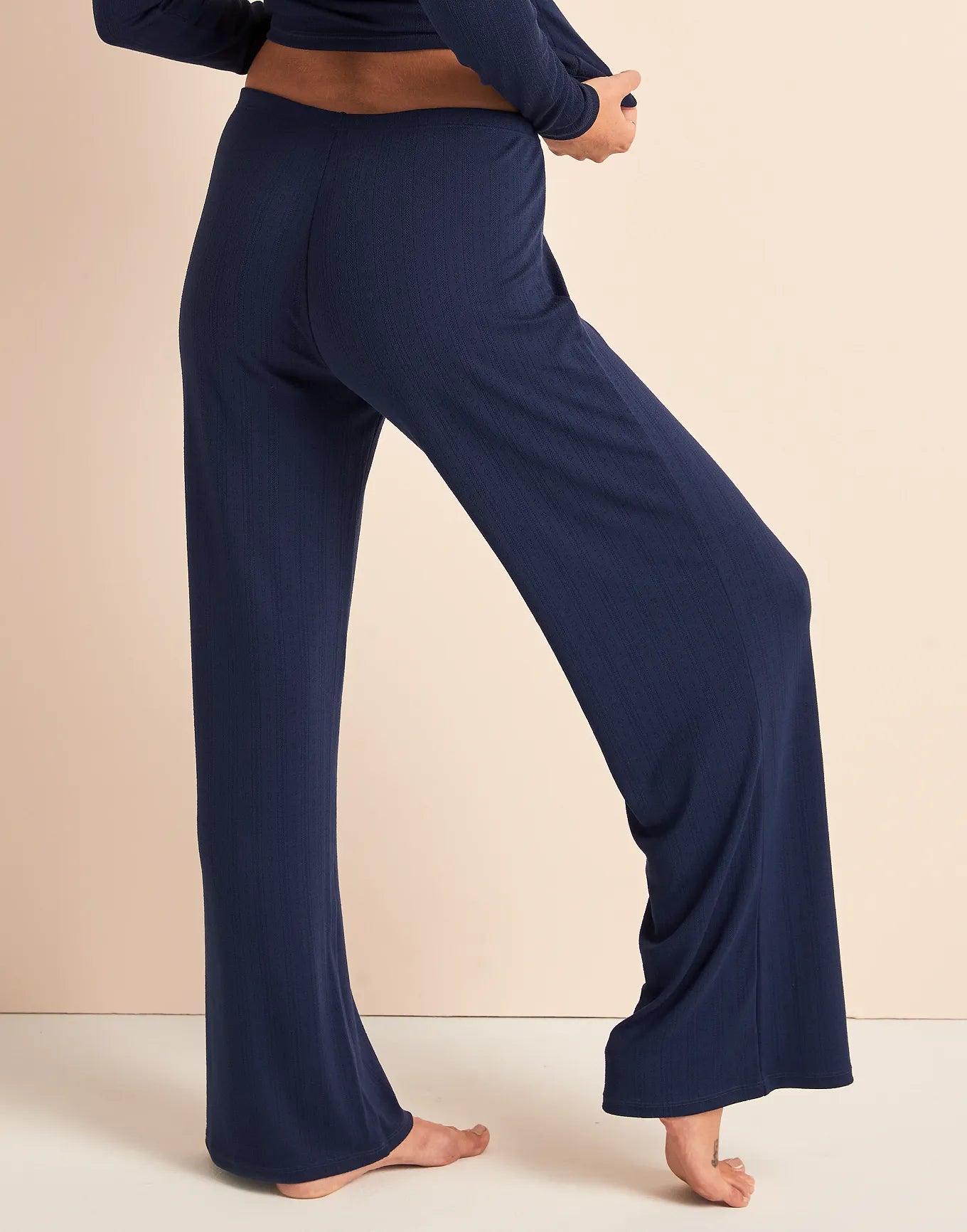 Pointelle Pant Blue