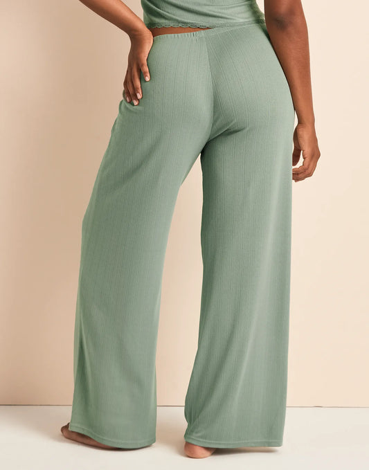 Pointelle Pant Green